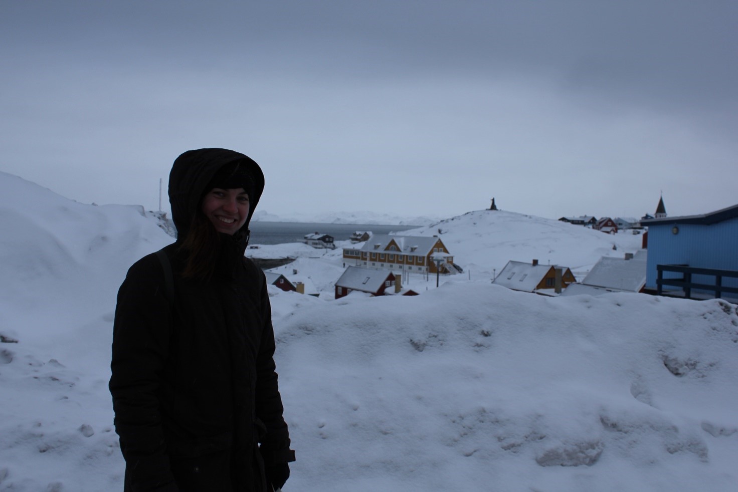 Et billede af en person på Grønland