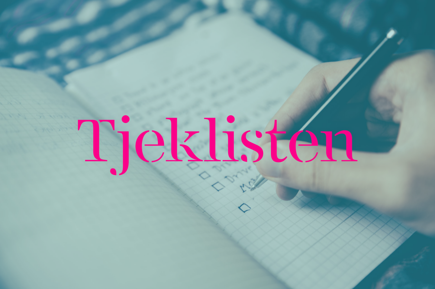 Tjekliste til studiestarten